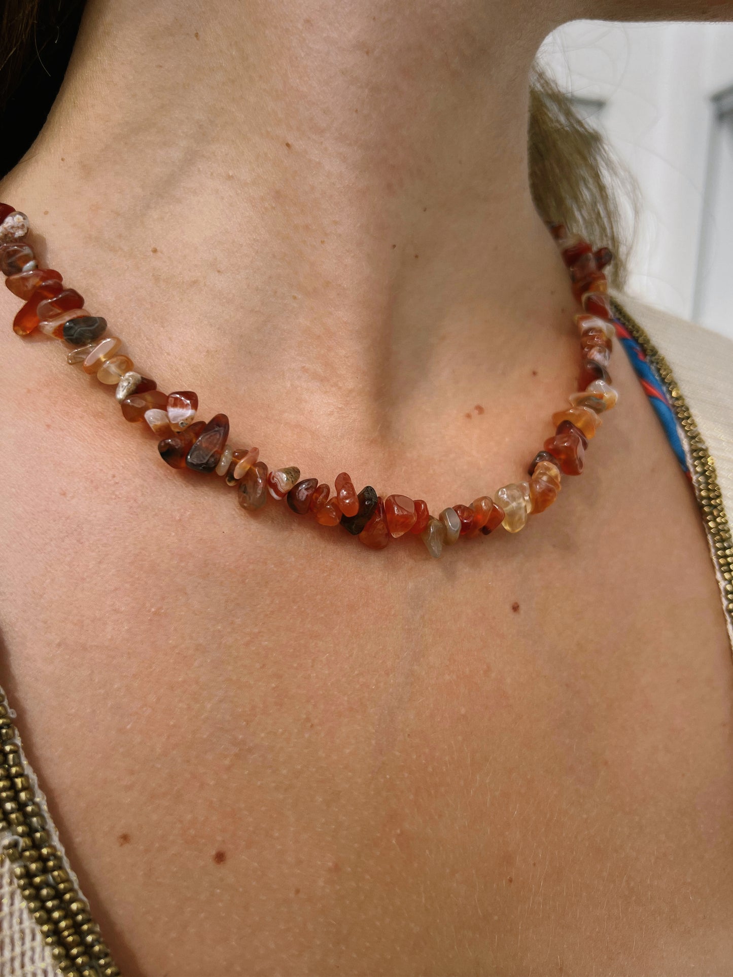 Collier en agate naturelle