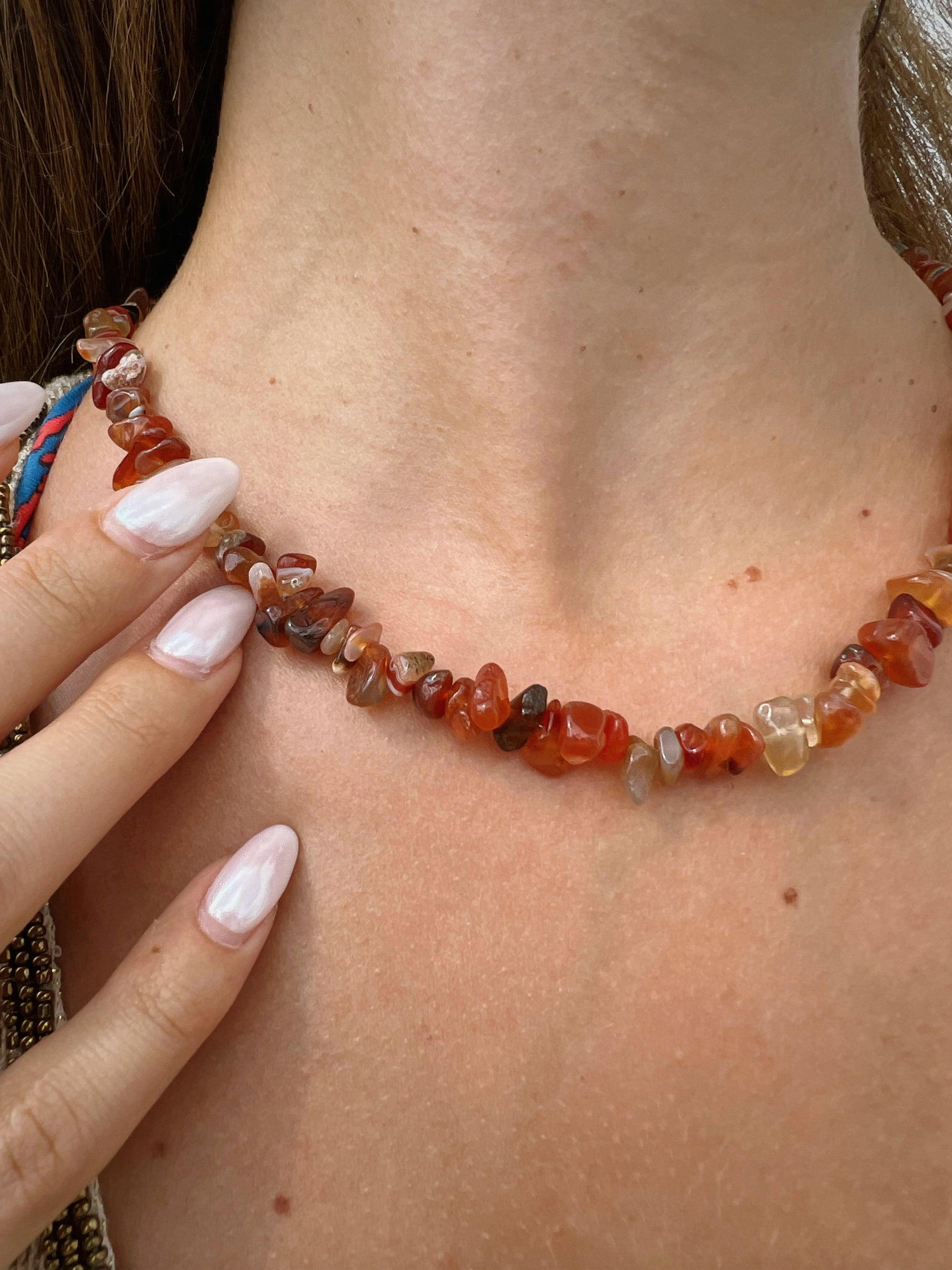 Collier en agate naturelle