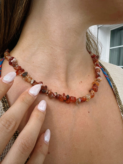 Collier en agate naturelle