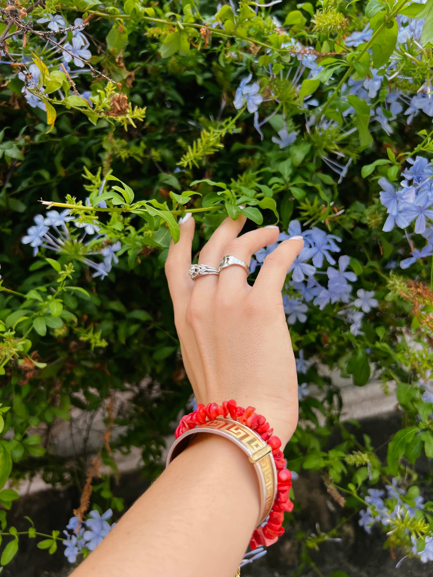 Bracelet en corail rouge. Bijoux énergétiques en corail rouge.